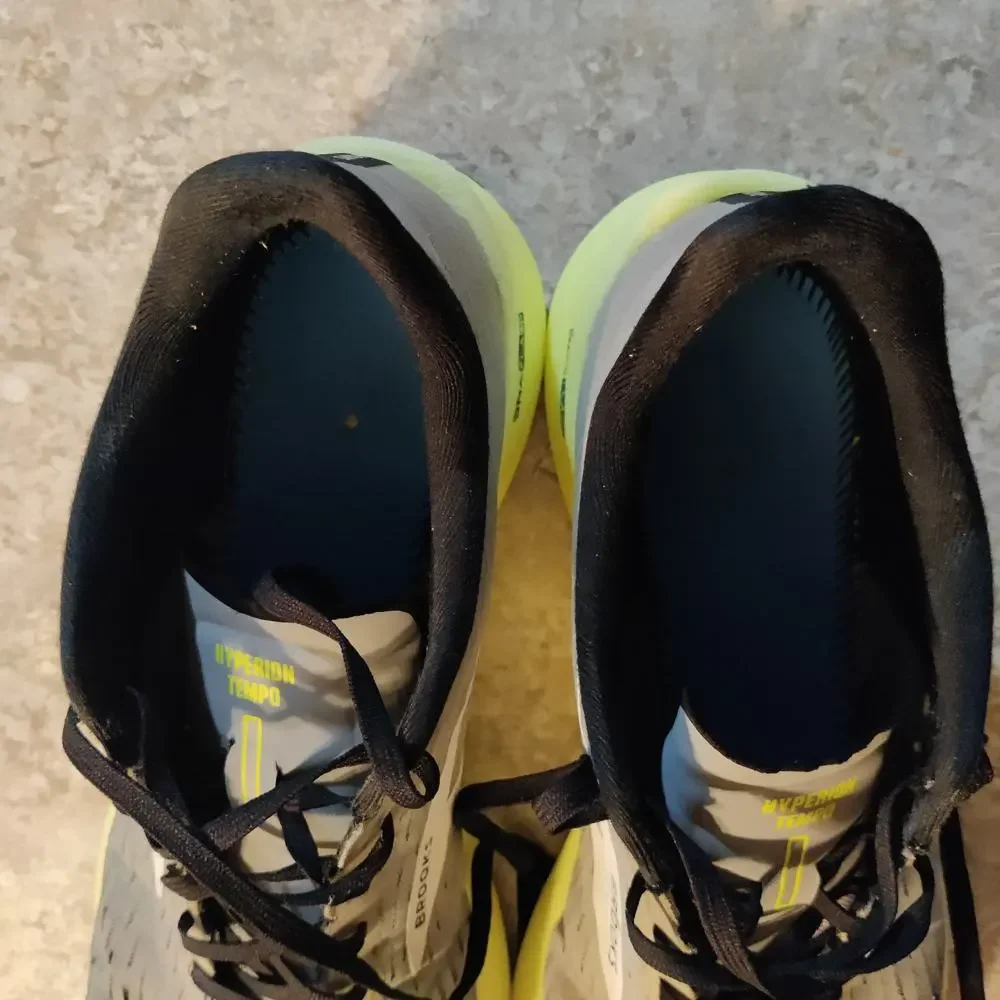 Brooks Shoes Mens 11.5 Hyperion Tempo Gray Green Running Sneakers * No Insoles *